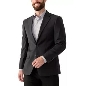 Macys Men Store  | L | 100% Camel Hair Blazer Sports Coat Dinner Jacket Black